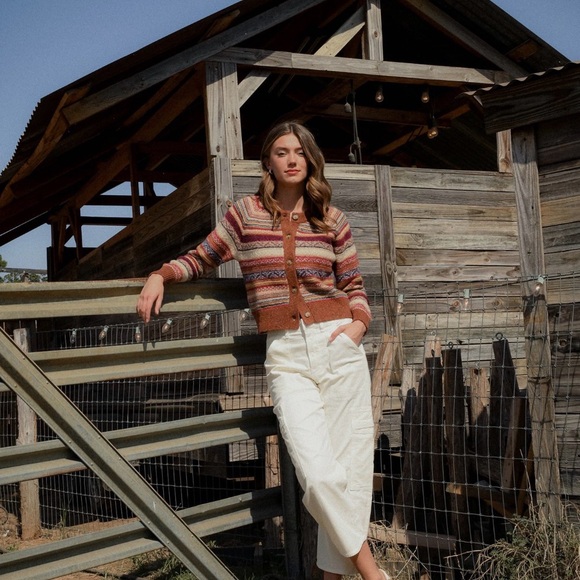 Faherty Marley Fairisle wool cardigan - Picture 4 of 5